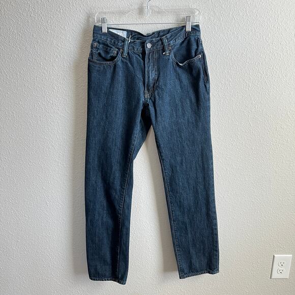 Gap Straight Fit Low Rise Jeans Men's 29x32 Dark Wash Cotton - Picture 1 of 7